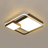 Black Square Led Ceiling Mount Light With Minimalist Acrylic Shade / 24.5’ Third Gear
