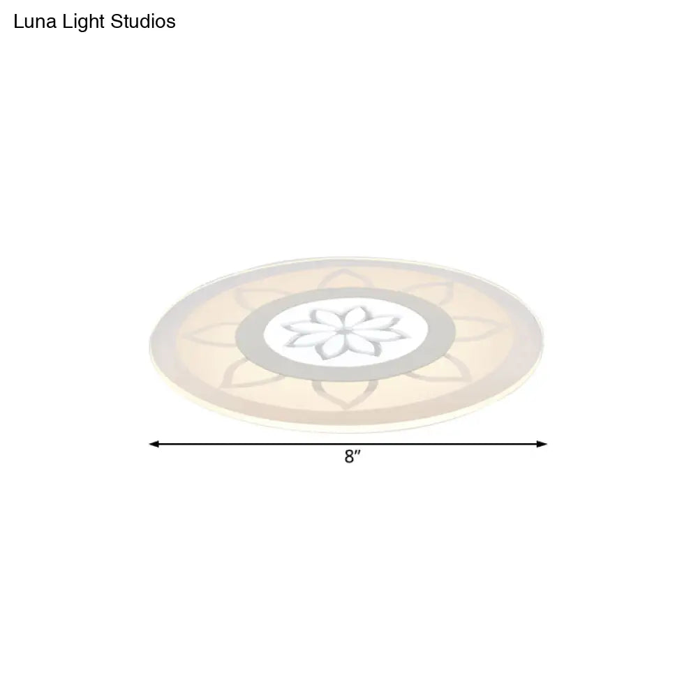 Blossom Acrylic Led Flushmount Ceiling Lamp In Warm/White 8’/16.5’20.5’ Wide