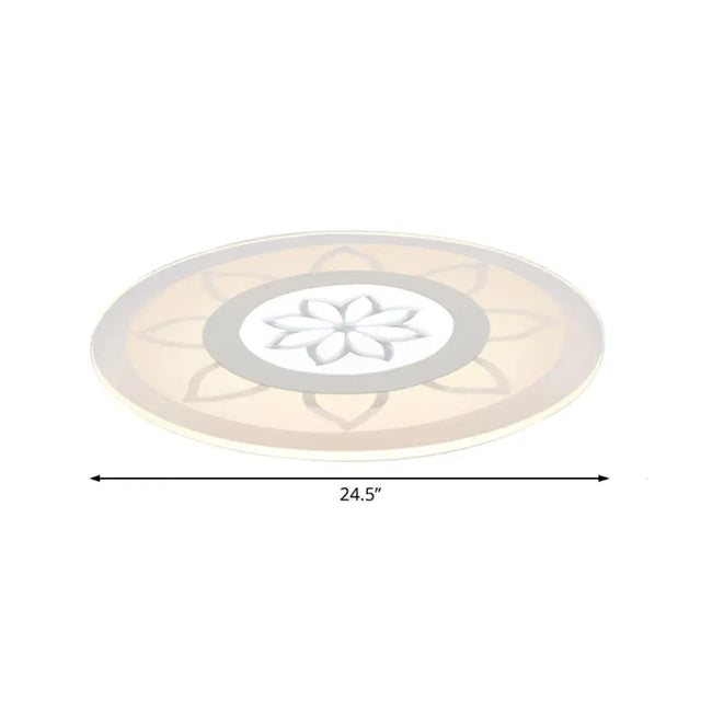 Blossom Acrylic Led Flushmount Ceiling Lamp In Warm/White 8/16.520.5 Wide