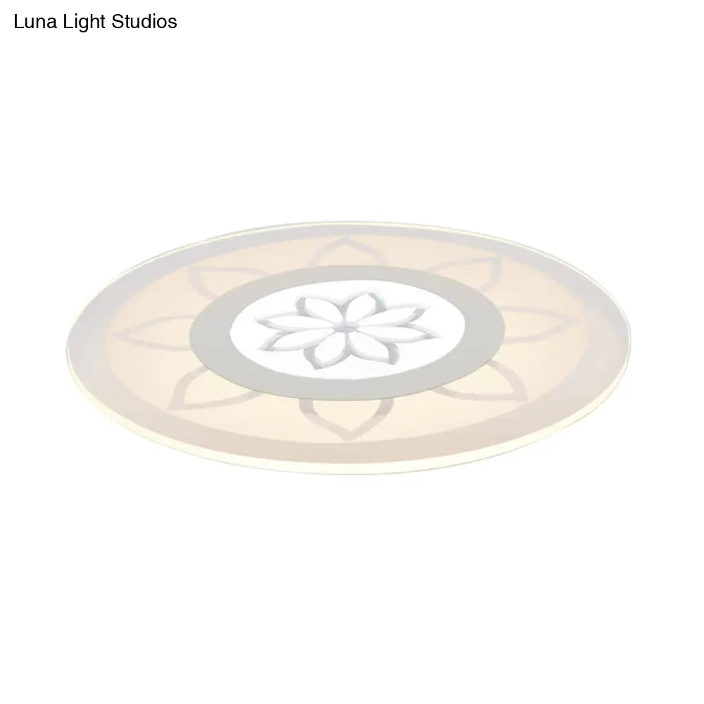 Blossom Acrylic Led Flushmount Ceiling Lamp In Warm/White 8’/16.5’20.5’ Wide