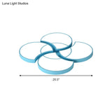 Blossom Girls Bedroom Ceiling Lamp - 4 - Head Led Acrylic Mount Light