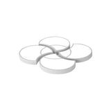 Blossom Girls Bedroom Ceiling Lamp - 4-Head Led Acrylic Mount Light