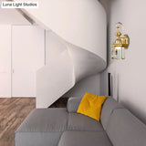 Brass 1-Light Traditional Wall Sconce With Clear Glass Shade