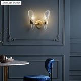 Brass Textured Glass Sconce Light With Exposed Wall Mount - Modern Lighting For Dining Room