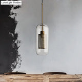 Bronze Colonial Metal Mesh Pendant Lamp With Clear Glass Shade 20.5/24.5 Tall