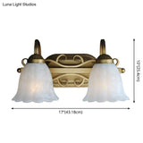 Bronze Vanity Wall Light Fixtures | Down Lighting Mounted Mirror Front