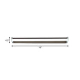 Brown Elongated Vanity Light Fixture - 16/22.5 Wide Classic Metal Led Sconce Lamp White/Warm