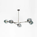 Bubble Chandelier With Modern Glass Ball Shade - 5/6/7 Lights Black/Gold Finish Ceiling Lighting