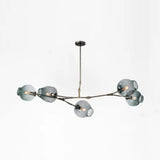 Bubble Chandelier With Modern Glass Ball Shade - 5/6/7 Lights Black/Gold Finish Ceiling Lighting
