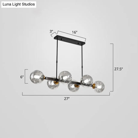 Bubbles Glass Pendant Light: Stylish Island Hanging Fixture For Postmodern Dining