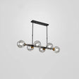 Bubbles Glass Pendant Light: Stylish Island Hanging Fixture For Postmodern Dining 6 / Black Smoke