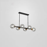 Bubbles Glass Pendant Light: Stylish Island Hanging Fixture For Postmodern Dining 6 / Black Smoke