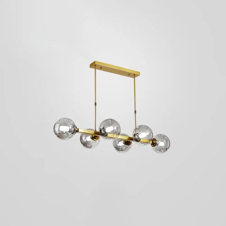 Bubbles Glass Pendant Light: Stylish Island Hanging Fixture For Postmodern Dining 6 / Gold Smoke