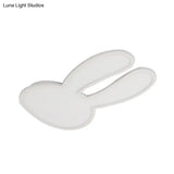 Bunny Ceiling Lamp For Baby Girl’s Room - Acrylic Led Mount Light With Eye-Care Technology