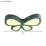 Butterfly Acrylic Metal Led Ceiling Light For Child’s Bedroom - Flush Mount