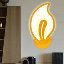 Candy Colored Cartoon Sconce Lamp For Childs Bedroom Stair Wall Yellow / Leaf