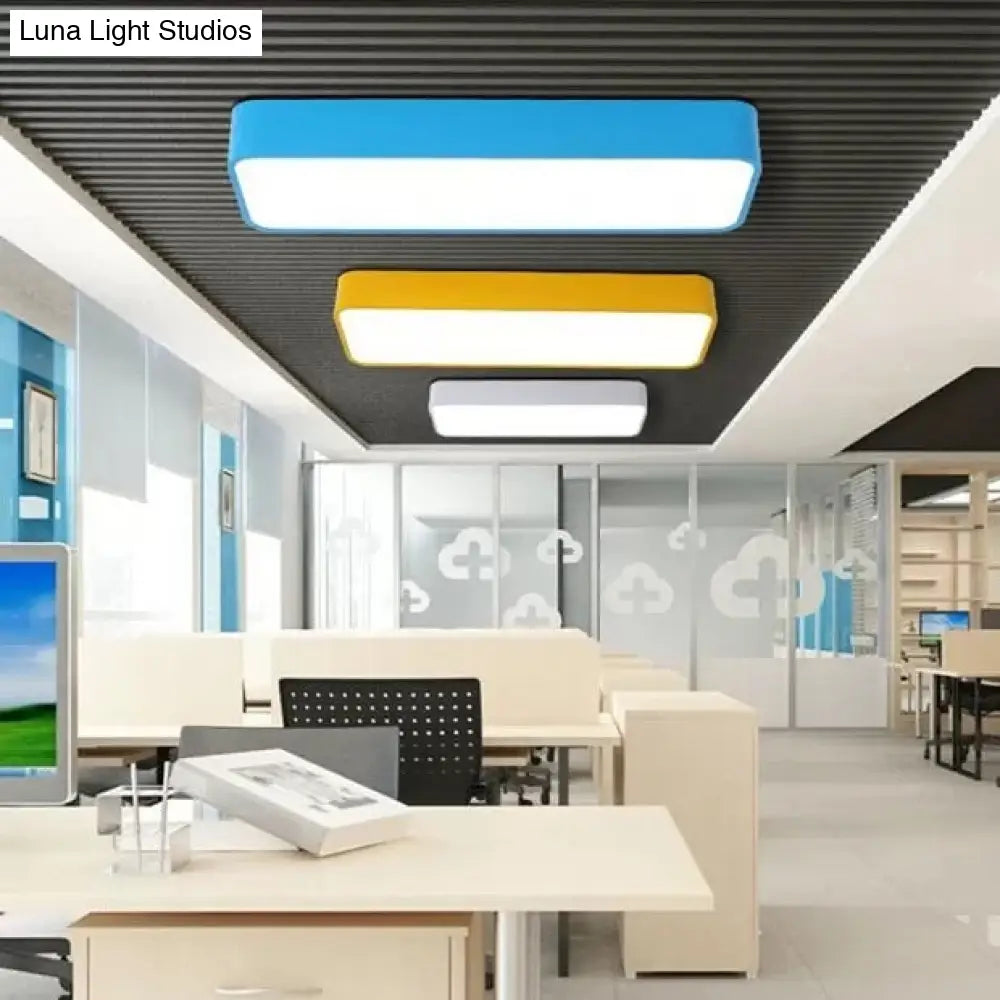 Candy Colored Led Ceiling Lamp For Baby And Kids’ Bedroom - Acrylic Linear Mount