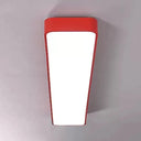 Candy Colored Led Ceiling Lamp For Baby And Kids’ Bedroom - Acrylic Linear Mount Red