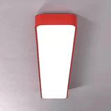 Candy Colored Led Ceiling Lamp For Baby And Kids’ Bedroom - Acrylic Linear Mount Red