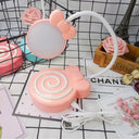Candy-Styled Study Desk Light With Flexible Gooseneck Perfect For Girls Bedrooms Pink