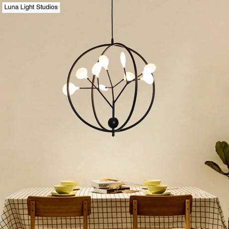 Caph - Slim Thin Swig Hallway Boutique Chandelier Metal 9 Lights Creative G9 Pendant Lighting