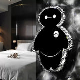 Cartoon Black Wall Sconce With Movie Figure Acrylic Light For Kids Bedroom / Warm