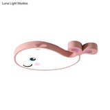Cartoon Dolphin Kindergarten Ceiling Light Fixture - Acrylic