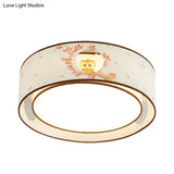 Cartoon Flush Mount Ceiling Light: Acrylic Fixture For Kindergarten