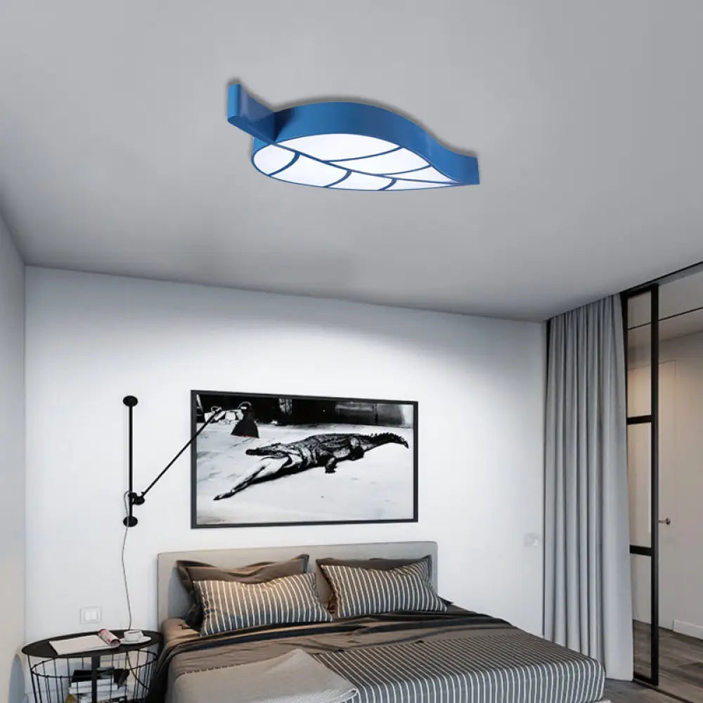 Cartoon Led Ceiling Lamp For Kindergarten Classrooms Blue