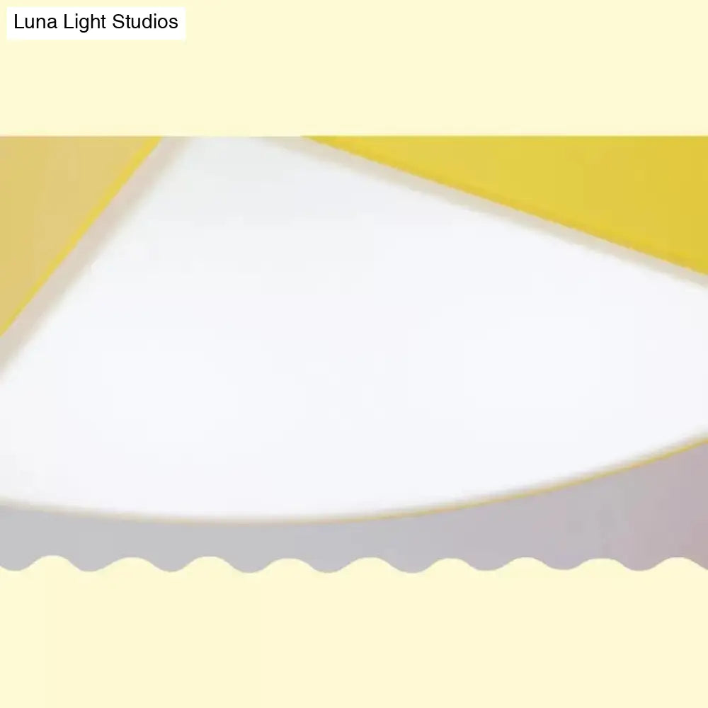 Cartoon Led Tangram Flush Mount Ceiling Light For Living Room - Acrylic Fixture