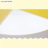 Cartoon Led Tangram Flush Mount Ceiling Light For Living Room - Acrylic Fixture