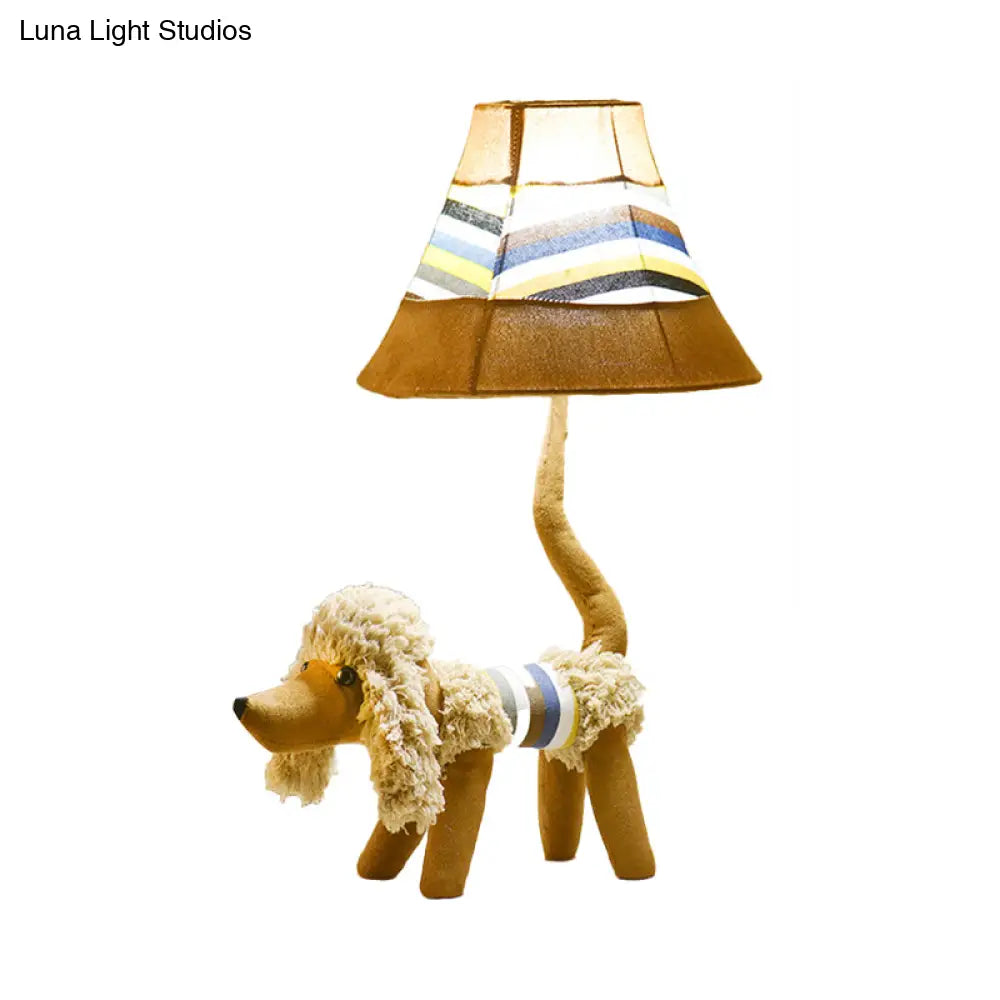 Cartoon Reading Light: Fun Animal Fabric Desk Light For Childs Bedroom