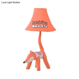 Cartoon Reading Light: Fun Animal Fabric Desk Light For Childs Bedroom