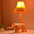 Cartoon Reading Light: Fun Animal Fabric Desk Light For Childs Bedroom Orange