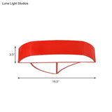 Cartoon Ship Led Ceiling Flush Mount Light For Nursing Room Or Kitchen