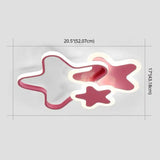 Cartoon Star Flush Mount Ceiling Light For Girls Bedroom