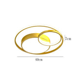 Ceiling Lamp LED Bedroom Lamp Simple Light Luxury Creative Warm Romantic Master Bedroom Lamp Gold / Dia40CM / Warm
