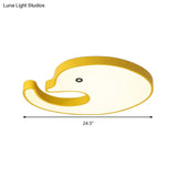 Children’s Led Dolphin Panel Ceiling Light For Lovely Cartoon Bedroom Decor