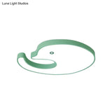 Children’s Led Dolphin Panel Ceiling Light For Lovely Cartoon Bedroom Decor