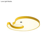 Children’s Led Dolphin Panel Ceiling Light For Lovely Cartoon Bedroom Decor