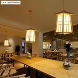 Chinese Style Pendant Light - Wood Hanging Lamp For Dining Room