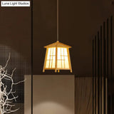 Chinese Style Pendant Light - Wood Hanging Lamp For Dining Room