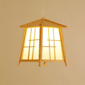 Chinese Style Pendant Light - Wood Hanging Lamp For Dining Room