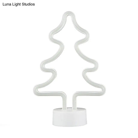 Christmas Night Light: Cartoon Style Plastic Led Wall Lighting For Kids Bedroom