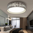 City View Acrylic Led Ceiling Light For Study Room - Stylish And Bright In White / 16.5’
