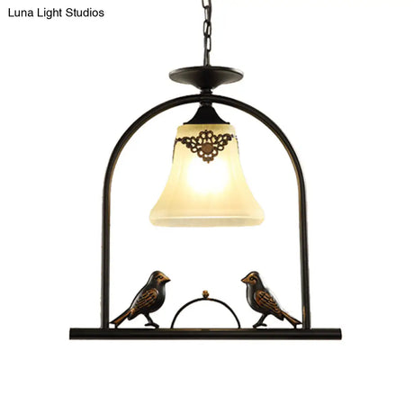 Classic Black Metal Pendant Light With Cone Shade - Ideal For Living Rooms