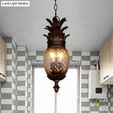 Classic Clear Glass Bubble Chandelier - 2-Light Prismatic Pendant Fixture For Balcony Lighting