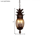 Classic Clear Glass Bubble Chandelier - 2-Light Prismatic Pendant Fixture For Balcony Lighting