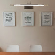 Classic Metal Led Bathroom Vanity Light In White/Warm With Bronze/Brass Sconce Available 3 Sizes