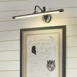 Classic Metal Led Bathroom Wall Light - Black/Antique Brass 14/18/23 W Black / 23